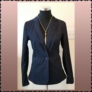 New Dark Denim Blue Blazer